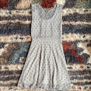 Mystree Grey Lace Dress